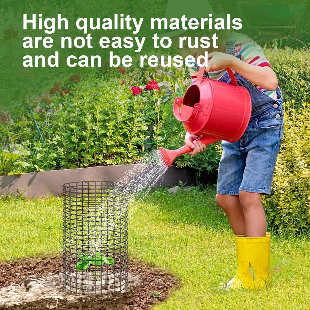 10 Pcs 11.8"x 11.8"/11.8"x 19.6" Available Chicken Wire Cloches for Plants, Plant Protector from Animal, Garden Covers