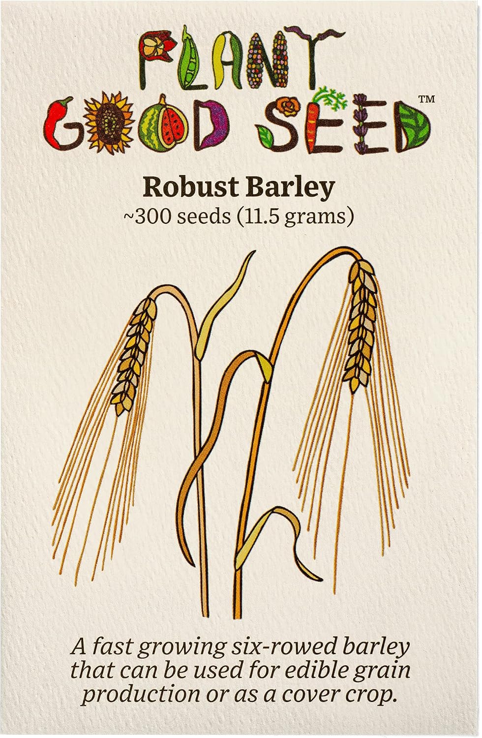 Organic Great Grains Seed, 4 Variety Pack | Four Homestead Grain Packets, Barley, Oat, Rye, and Wheat, Grow Your Own