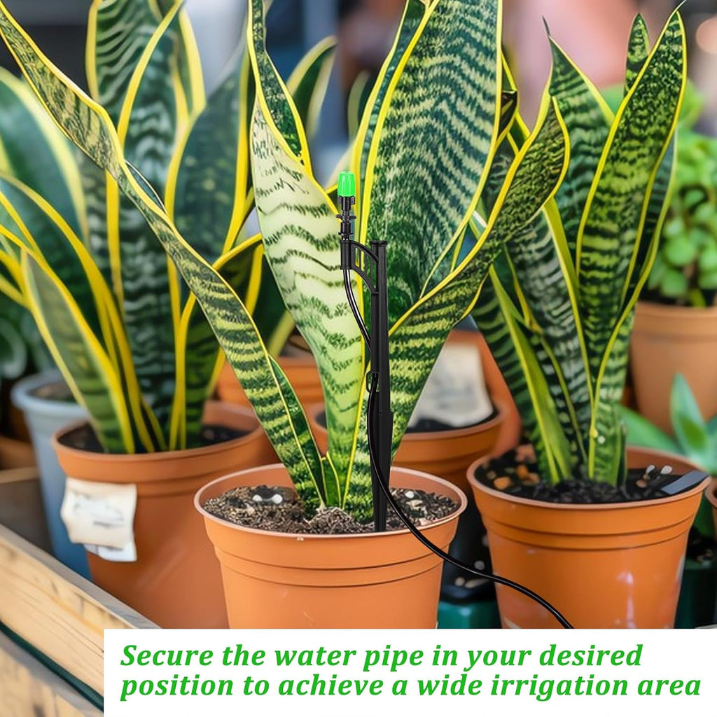 50 Pcs 12.8" Irrigation Drip Support Stakes 1/4 Inch Drip Irrigation Stakes for 1/4 Inch Drip Irrigation Tubing Hose