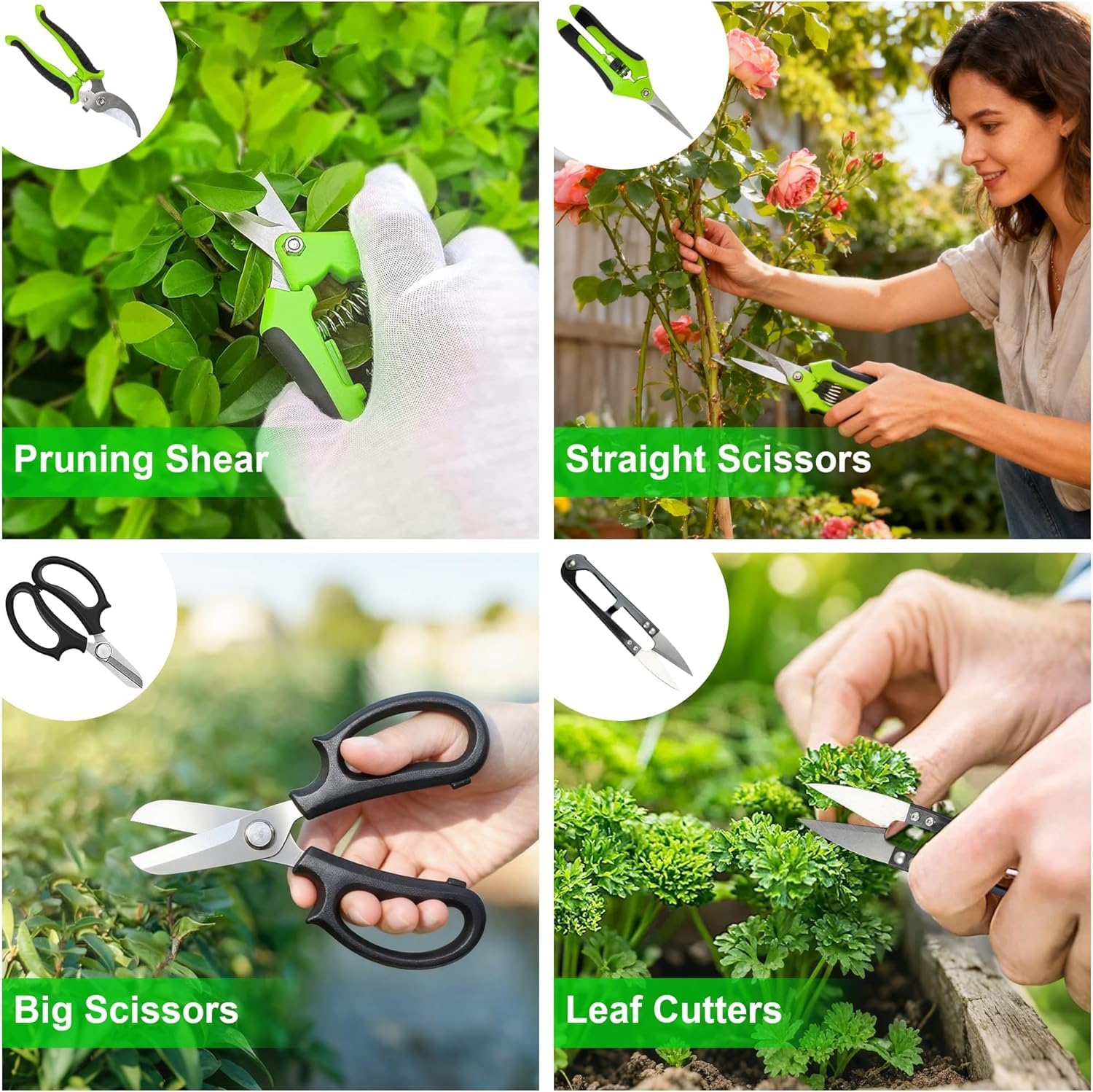 20-Piece Bonsai Tool Kit, Gardening Tools Set with Pruning Shears | Includes Bonsai Wire, Mini Rake, Trowel, Weeder