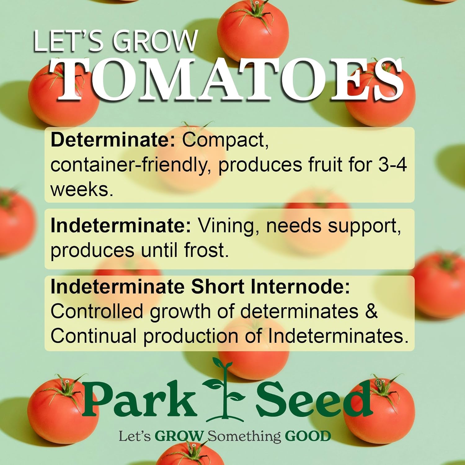 Park Seed Variety of Tomato Seeds, Planting Vegetables, Easy to Grow, Non-GMO, Perfect for Harvesting, Better Boy