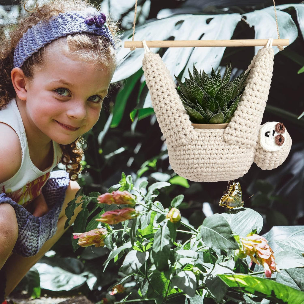 Sloth Gifts Sloth Plant Hanger Plant Gifts Macrame Hanging Planter | Succulent Pot Hanging, Plant Lovers, Home Decor, 5