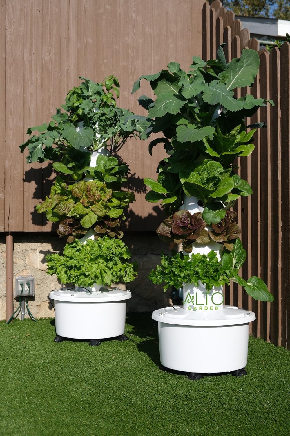 GX Hydroponic Tower | Vertical Planter Tower | Hydroponics Growing System Kit | Food Grade with 24 Net Pots (Without