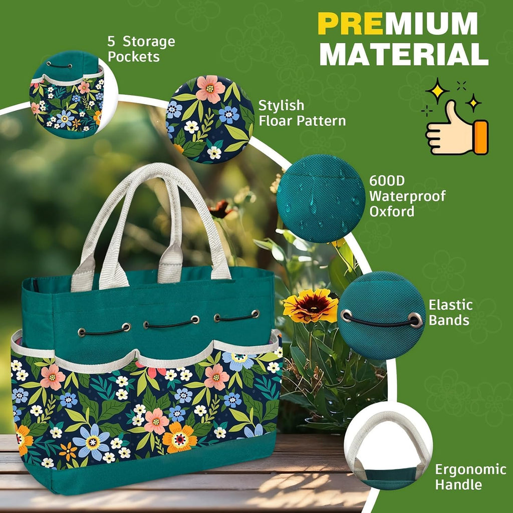 22Pcs Gardening Tools Set for Women Heavy Duty Garden Hand Tools Kit Birthday Gifts for Mom Wife Grandma Beginner