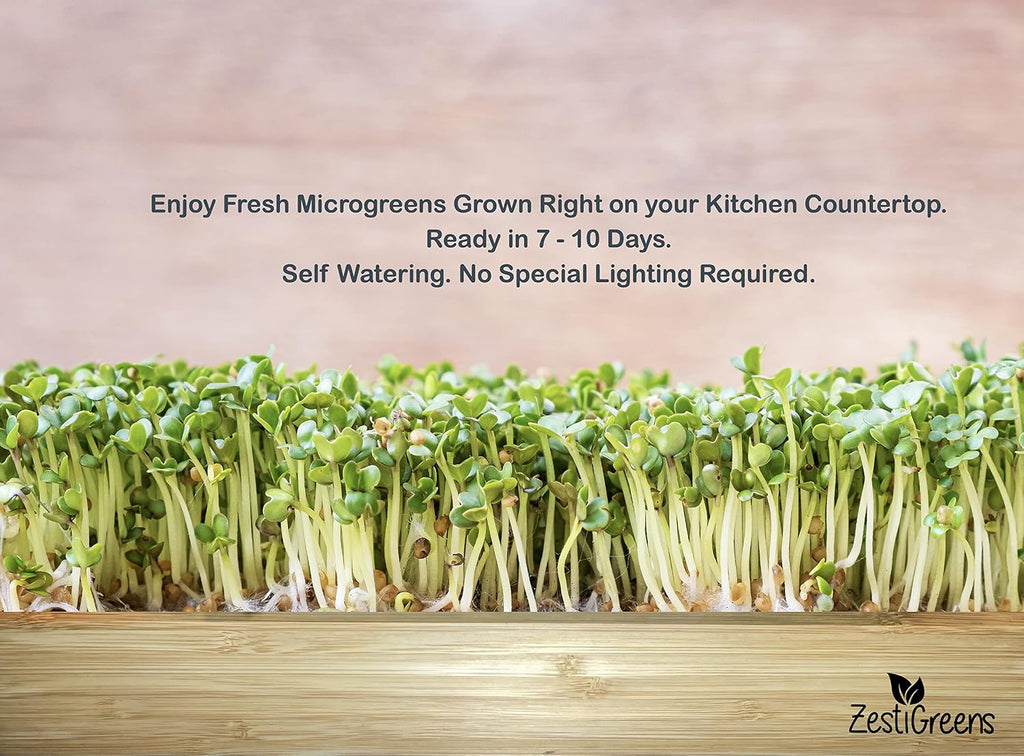 Microgreens Kit Refills - 9 Mats and 9 Different USA Seed Packs | Refill set with 9 plant mats and 9 seed packs for the