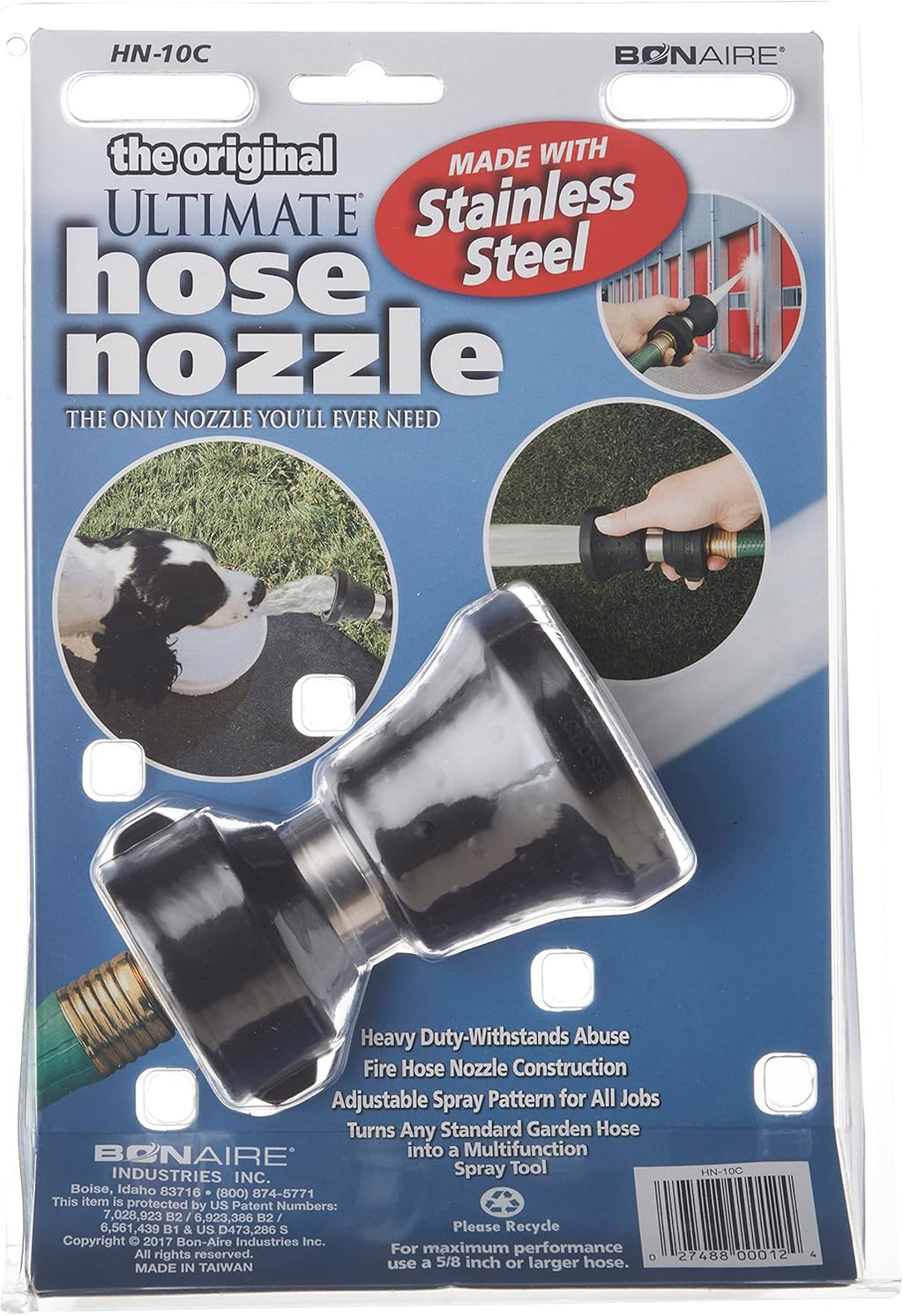 Bon-Aire HN-10C Original Ultimate Hose Nozzle (Stainless Steel)