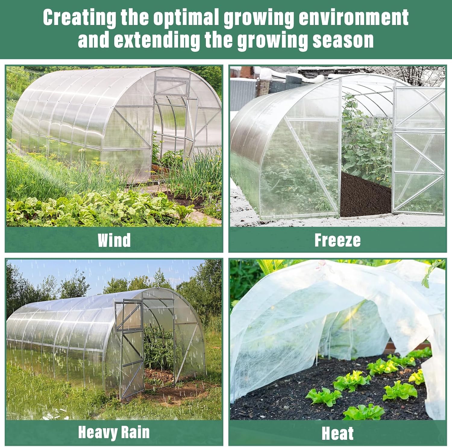 8 X 26 Ft Clear Plastic Plant Covers Freeze Protection- 6 Mil Winter Greenhouse Plastic Sheeting for Frost Water Sun