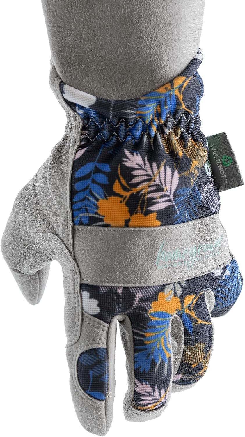 Watson Gloves #307 Game of Thorns Ladies Gauntlet Gardening Gloves made with Recycled WasteNot™ Polyester (L (Pack of