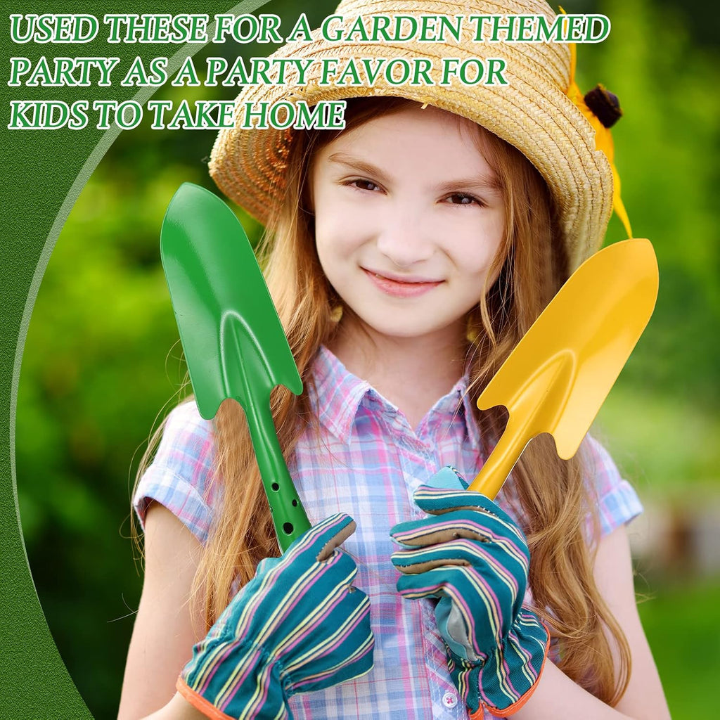 Mini Colorful Metal Hand Shovel Digging Trowel Set Transplanting Garden Shovel for Flower Soil Planting Succulent Kids