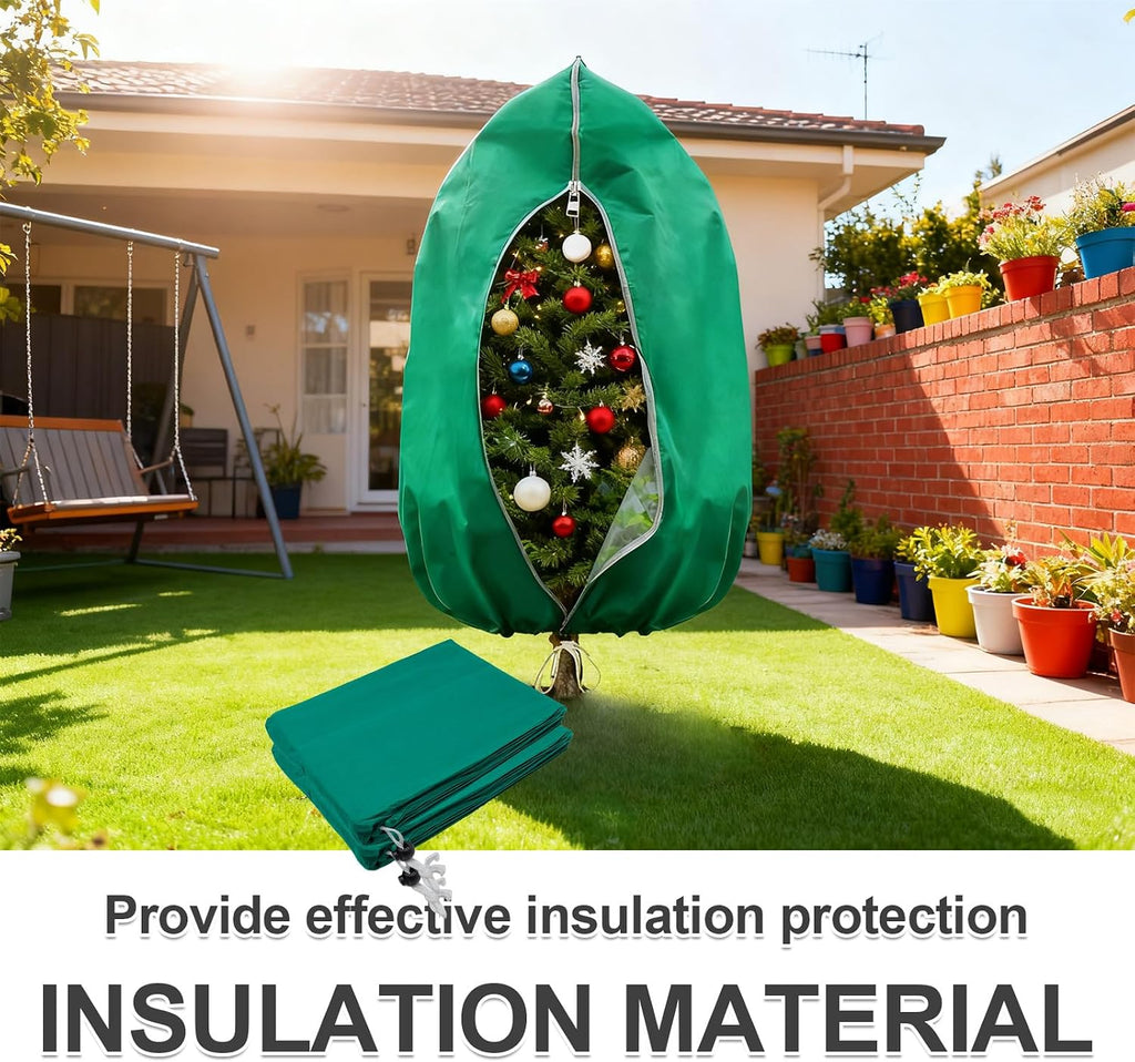2 PCS 47.2 x 70.8 Inches Plant Covers Freeze Protection, 2.2oz/yd² Frost Cloth for Outdoor Plants with