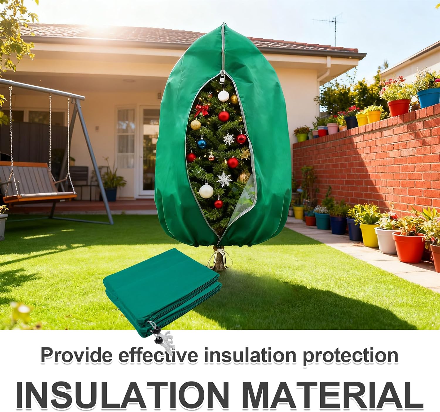 2 PCS 47.2 x 70.8 Inches Plant Covers Freeze Protection, 2.2oz/yd² Frost Cloth for Outdoor Plants with