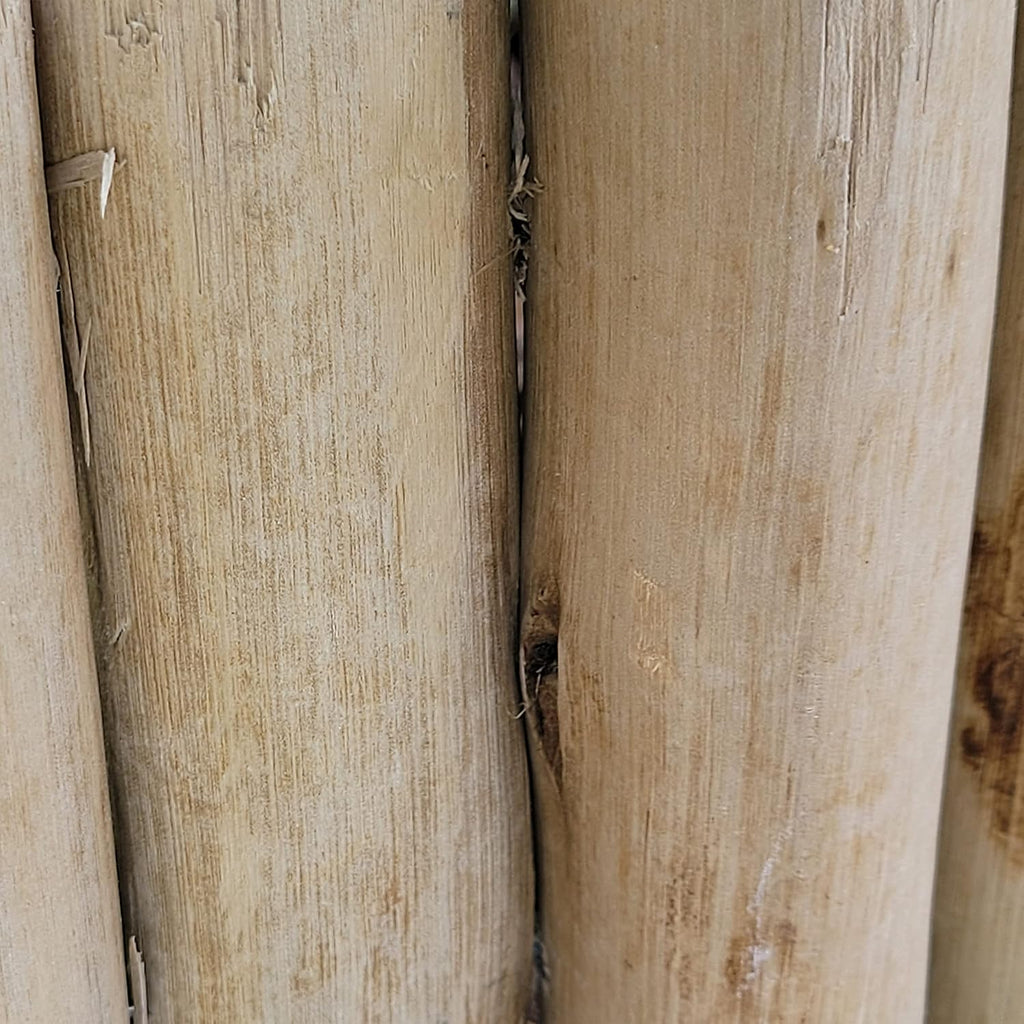 FOREVER BAMBOO Natural Eucalyptus Wood Solid Log for Garden Edging Lawn Landscape Fence Borders 72 in L x 6 in H x 1.25