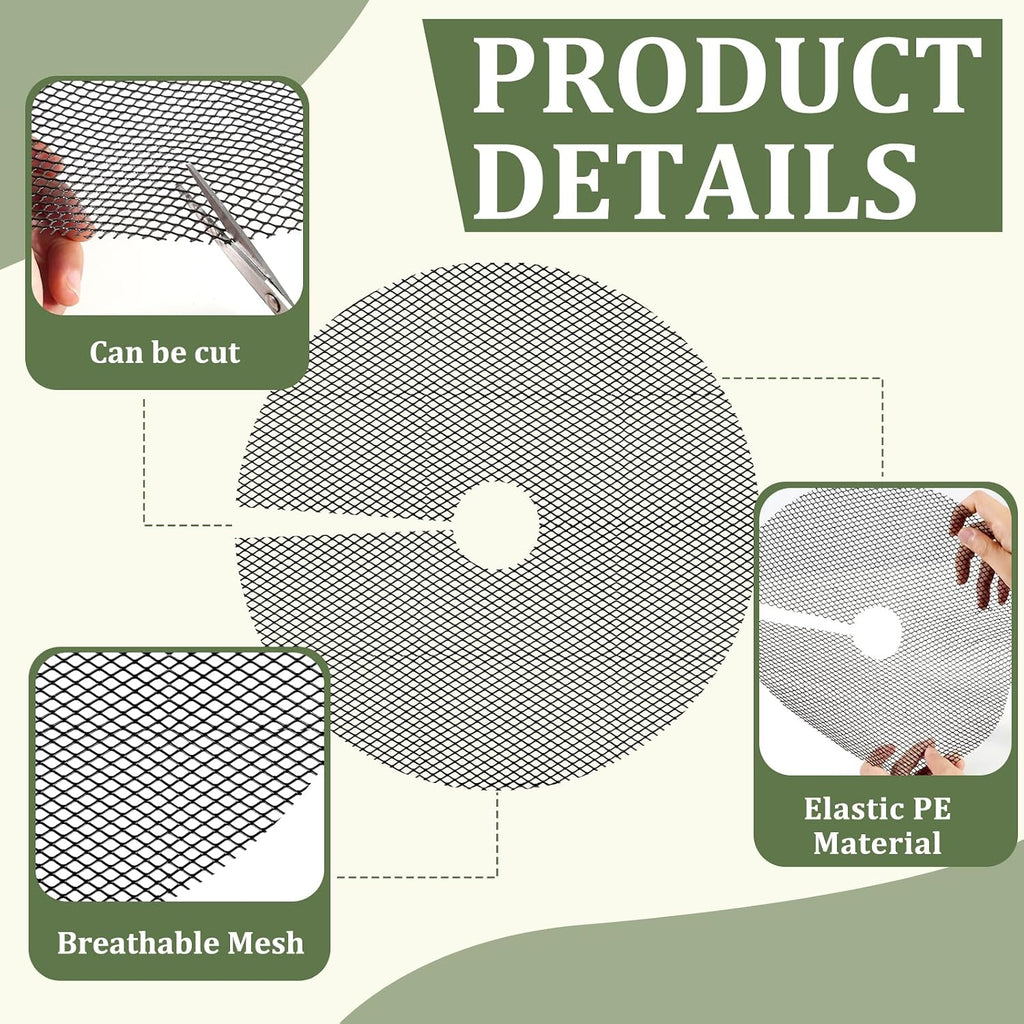 6 Pcs 15.7 Inch Plant Pot Grids，Cut-able Plant Pot Soil Protective Covers from Animals，Used to prevent animals or