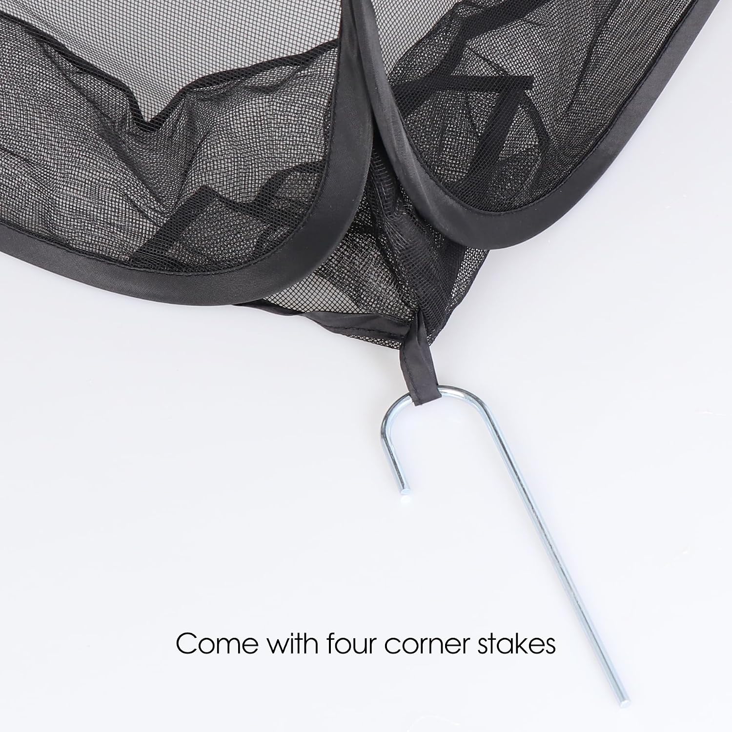 Mesh Plant Cover from Animals, Plant Netting Pest Guard Cover, Plant Tent Cage Pop-up with 4 Stakes for Vegetables