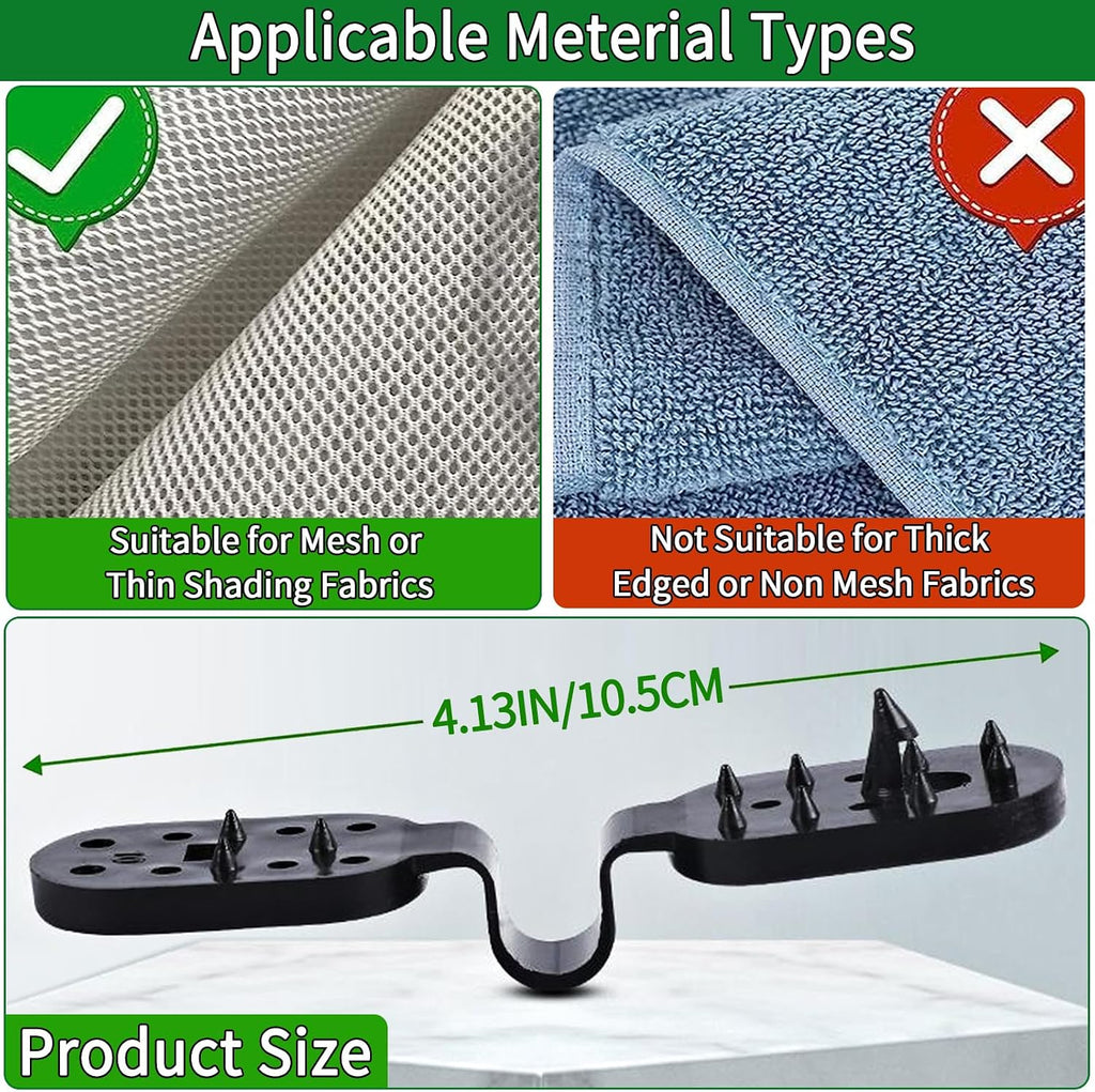 200Pcs Shade Cloth Clips, Black Plastic Heavy Duty Sun Shade Clips for Sun Shade Net, Gardening Shade Cloth, Anti Bird