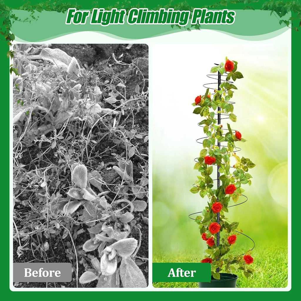 Trellis for Climbing Plants Outdoor,2 Pack Plants Trellis 44 inch Support Metal Garden Trellis for Plants Flowers Light