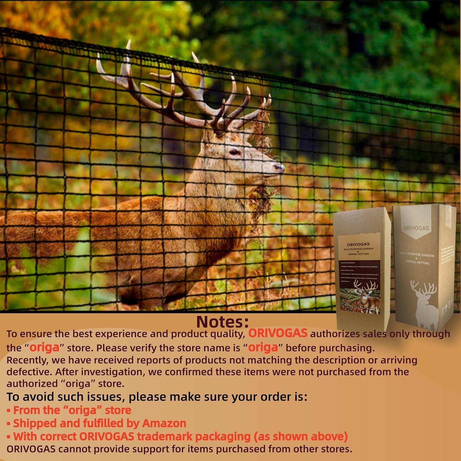Deer Fence Netting,Plastic Mesh Fence 6.5x50ft,Reinforced Edges 55gsm Heavy Duty Animal Barrier,Ideal for Garden