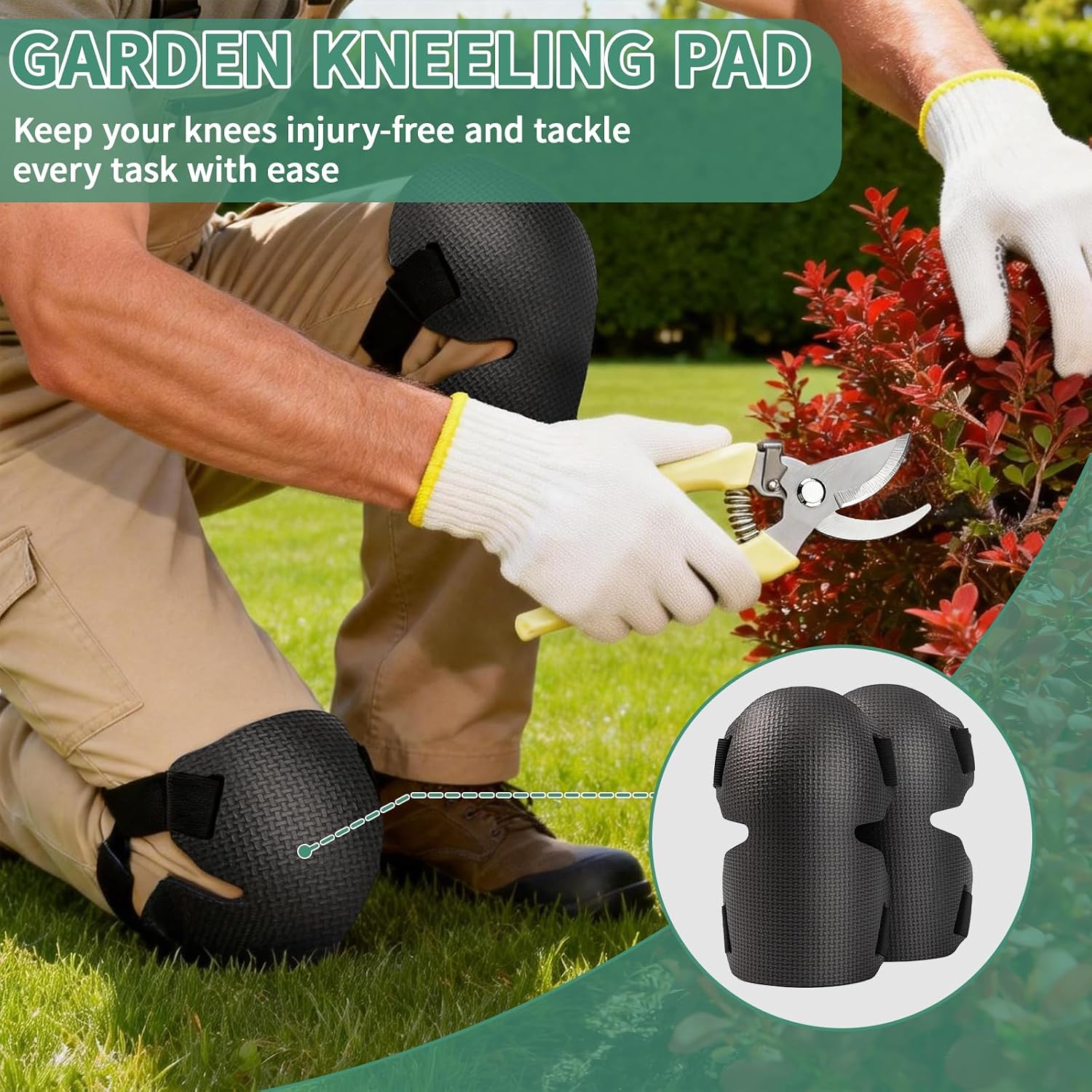 10PCS Gardening Tools Set, Heavy Duty Garden Hand Tool with Storage Bag Rust-Resistant Steel Built to Resist Bending