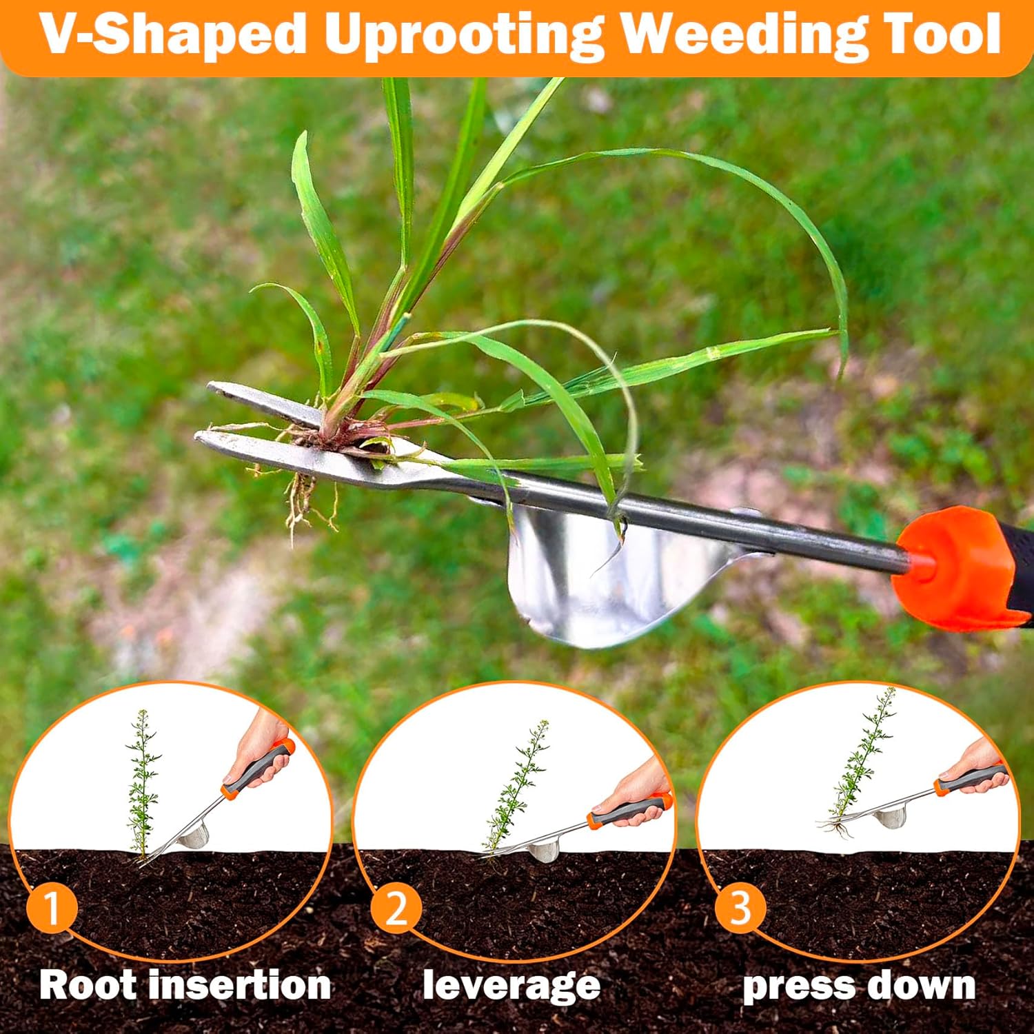 Weed Puller Tool, 2026 New Portable Hand Weeder Tool, Weeding Tool with Stainless Steel, Garden Tools for Plant &