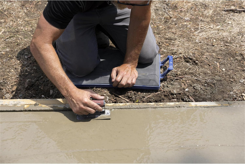 Marshalltown Foam Concrete Kneeler Board, Kneeling Pad, Extra Large Handles | 19 x 13 1/2 Inch Foam Cushion