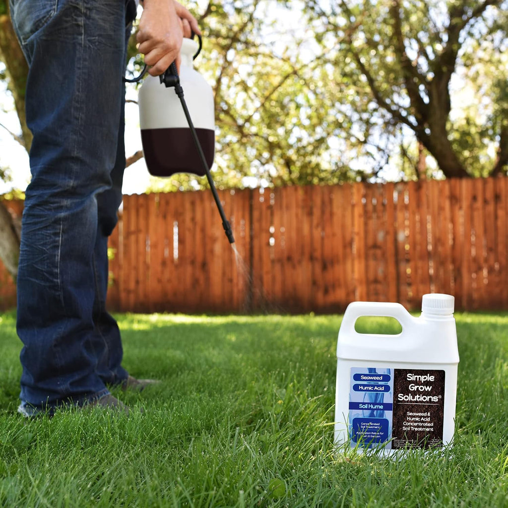 Organic Super Seaweed Humic Acid Blend- Liquid Sea Kelp for Grass and Plants - Soil Hume - Simple Grow Solutions