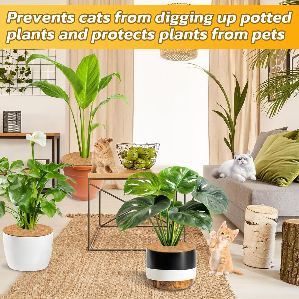 6 Pack Coconut Fiber Mulch Ring Tree Plant Protector Mat, 24 Inch | Natural Coco Coir Tree Mulch Ring Plant Pot Soil