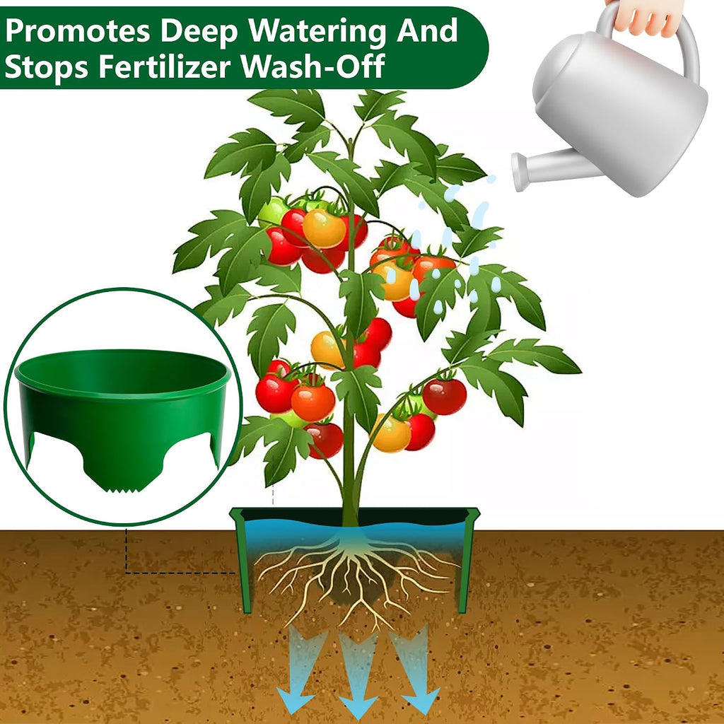 EBaokuup 6 Pcs 10 Inch Planting Grow Rings-Planting Protective Round Edging to Separate Rock and Pest-Planting Rings