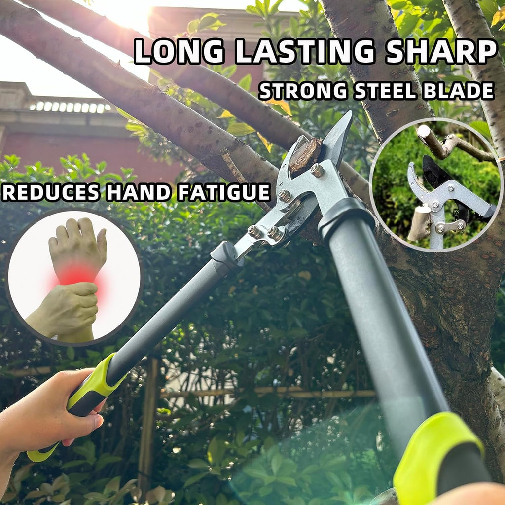 YRTSH Loppers Hedge Clippers & Pruners Combo Set 3-Piece Hedge Shears | Sharp Tree Trimmer Branch Cutter for Yard, Lawn