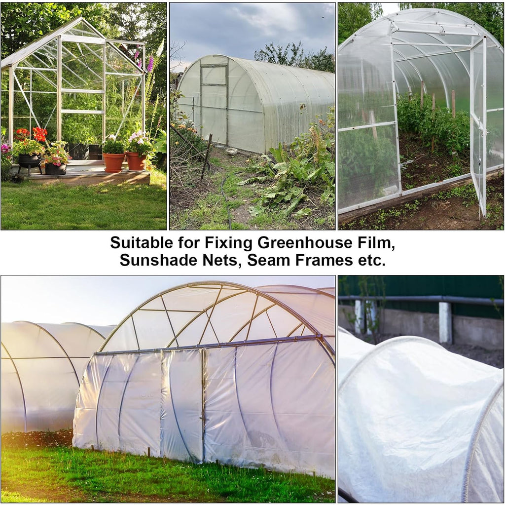 80PCS 1/2 inch PVC Greenhouse Clips Plastic Greenhouse Clamps | Plastic Clamps Garden Buildings Tube Clips for PVC Pipe