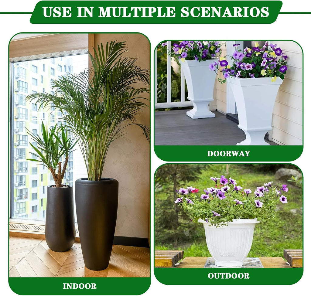 Adjustable Plant Risers for Inside Pots-100lb Heavy Duty Metal Plant Riser with Rubber Feet, Easy Assembly, Fits