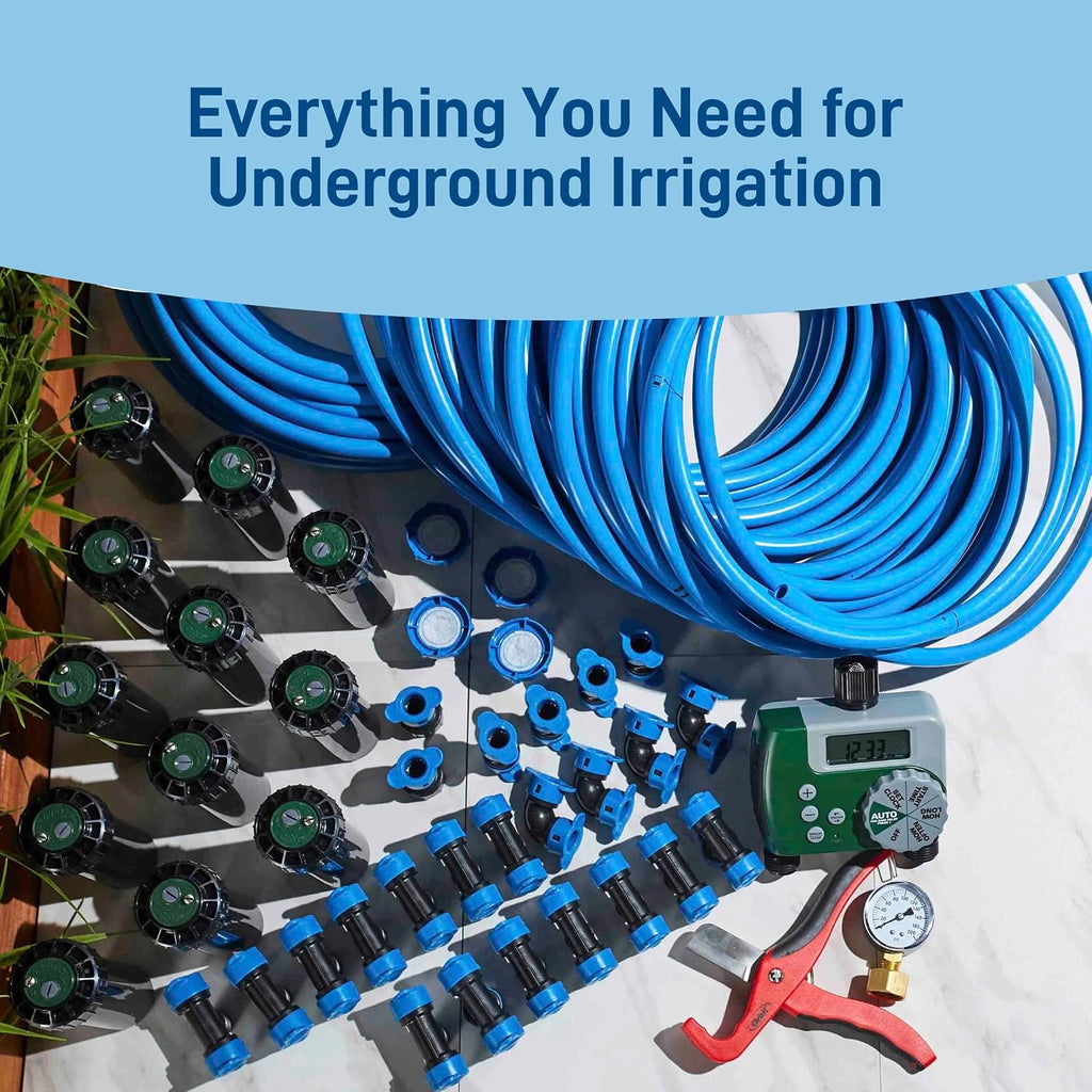 Orbit 2-Zone All-in-One Automatic Watering System - Automatic Sprinkler System for Yard Irrigation Setup - DIY Lawn Kit