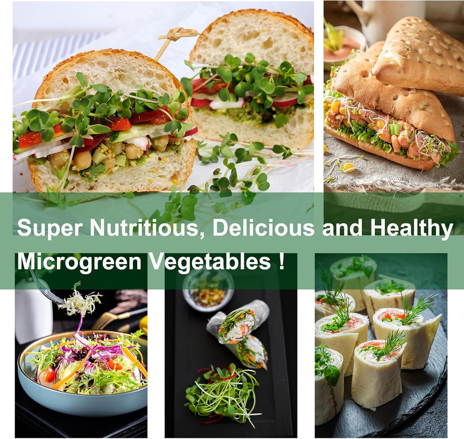 64PCS Microgreens Kit, 5" X 5" Hydroponic Sprouting Pads Microgreen Grow Mat Indoor Organic Production for Microgreen