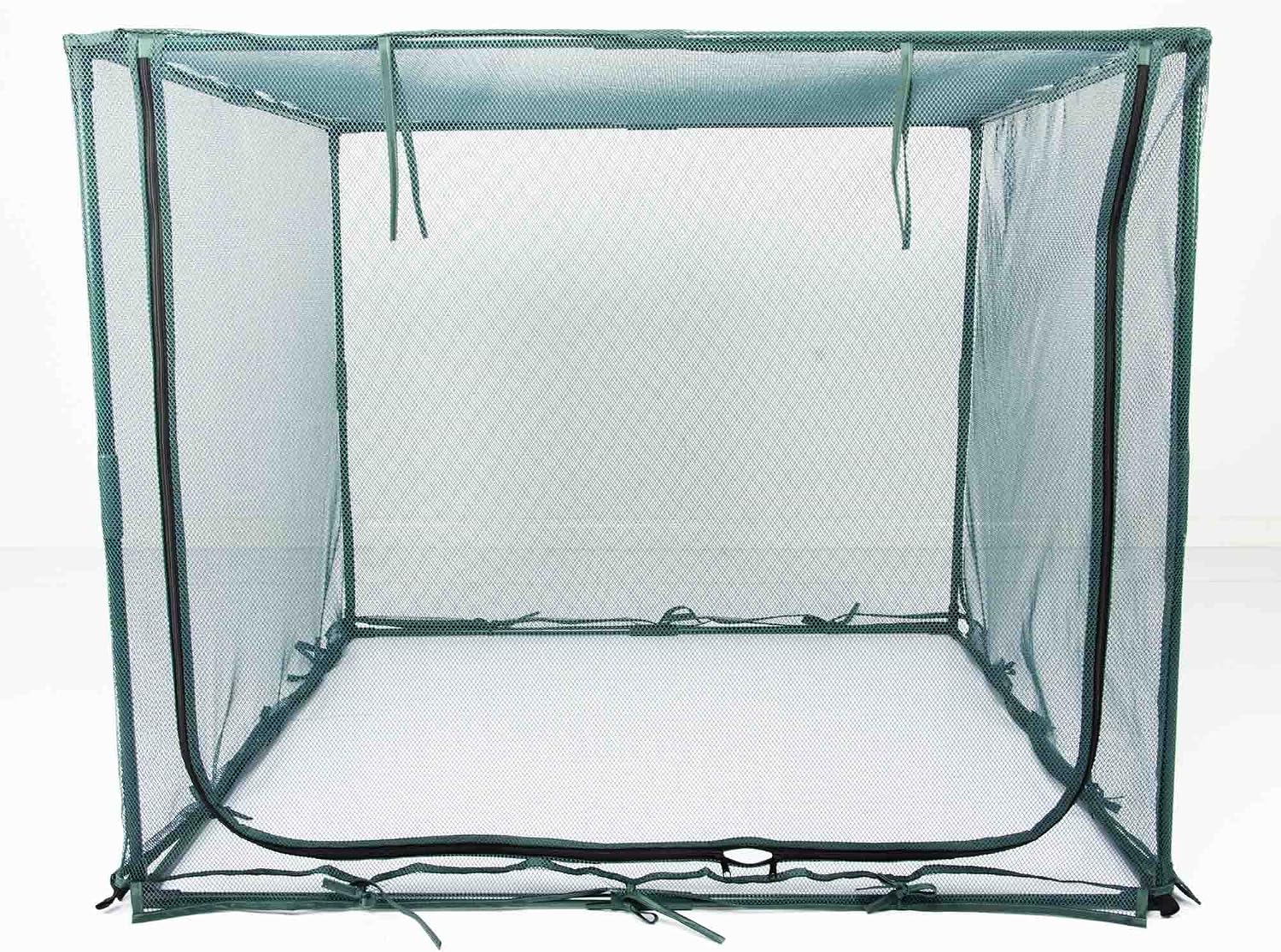 Square 4'x4' Netting Cover 3.3FT Tall Crop Cage Pest Guard Cover for Vegetables Fruits Durable Plant Garden Net with 4