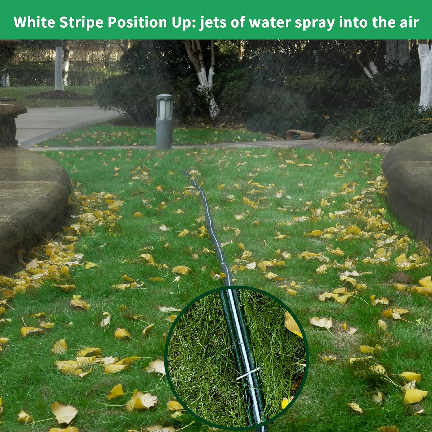 Watoo 2026 Sprinkler Hose & Soaker Hose for Yard - 150FT (50 * 3) Reinforced Flat Garden Hose with Holes, Heavy Duty