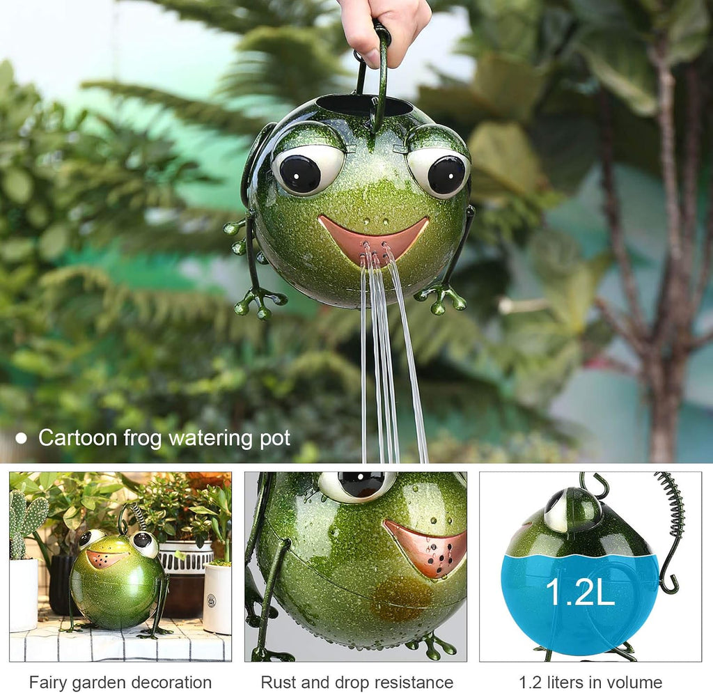 Frog Watering Can for Outdoor Indoor House Bonsai Plants Flower Sprinkling Pot Yard Lawn Garden Decor
