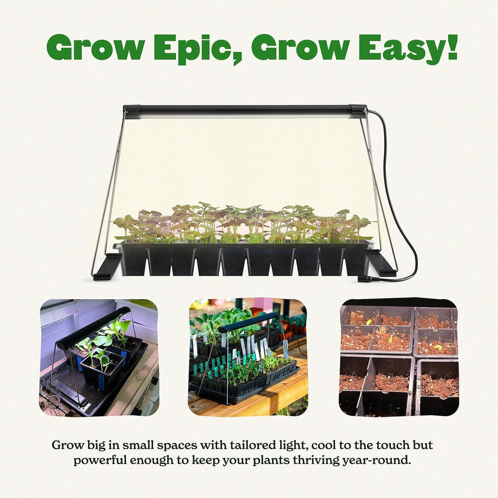 Seed Starting Grow Light – Full-Spectrum LED with Adjustable Height for Indoor Seedlings | Energy-Efficient