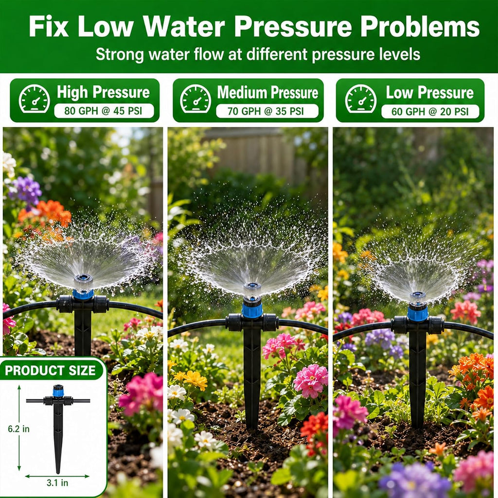 75 FT 1/2 Inch Drip Irrigation Tubing Kit:Premium Garden and Landscape Watering System-Drip Irrigation Hose with 2