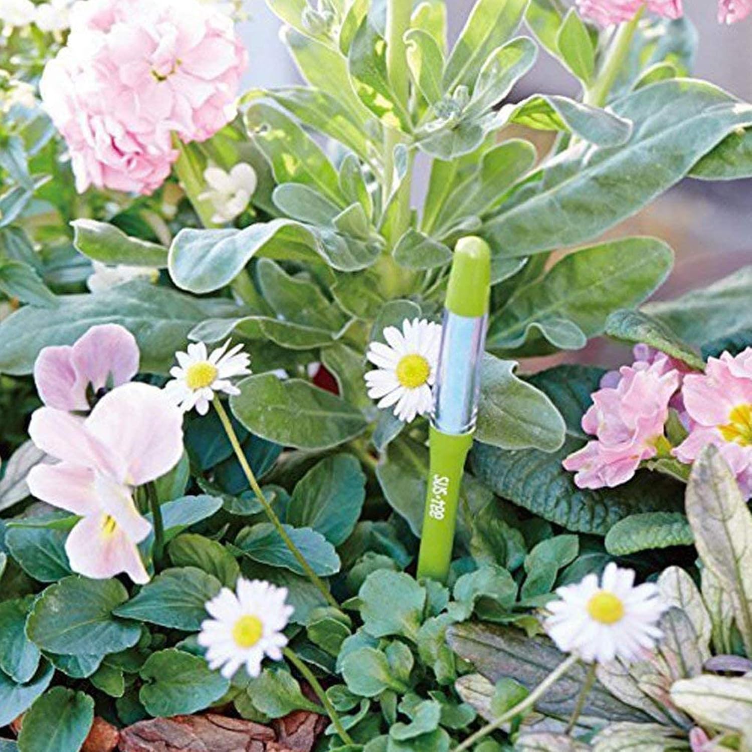 IPPINKA Sustee Aquameter, Bundle of 12, House Plant Soil Moisture Meter, Best for Indoor Potted Plants - Small Green