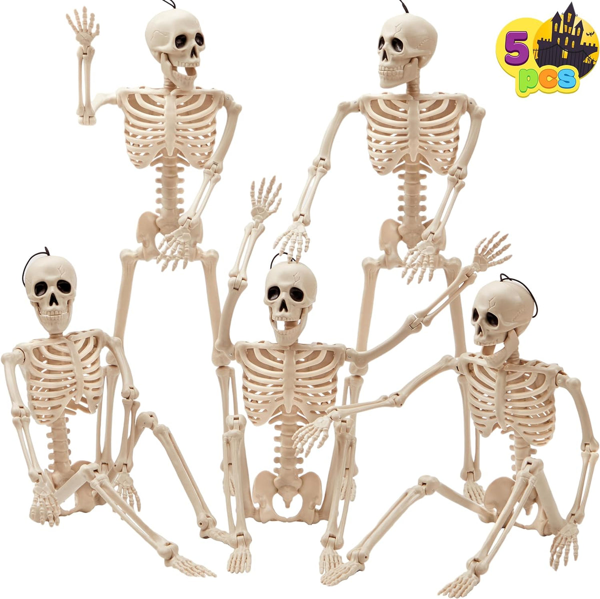 12PCS Realistic Skeleton Hands Stakes, Halloween Outdoor Yard Lawn Decor