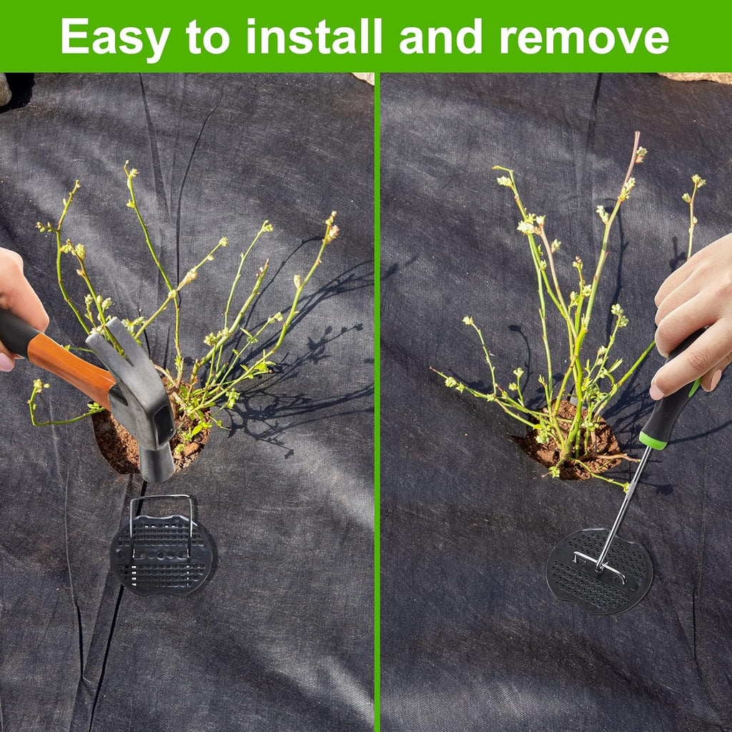 602 Pcs Landscape Staples Set 300Pcs 6 Inch Anti Rust Garden Stakes U Shaped Galvanized Garden Staple Landscaping
