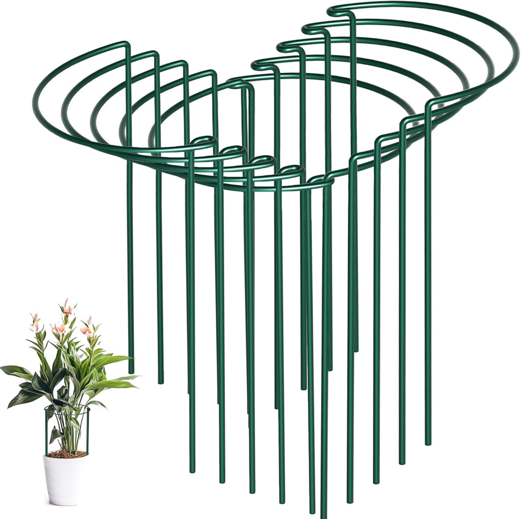 Luster Leaf Link-Ups Grow Through Grid, 20” Round With 30” Legs Plant Support, Green