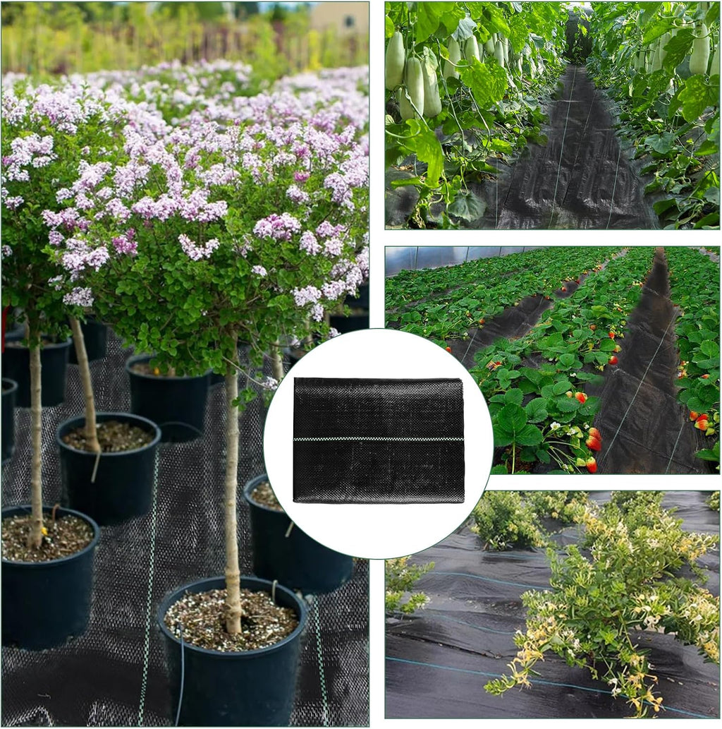 4 x 100FT Garden Weed Barrier Landscape Fabric Heavy Duty Weed Fabric Barrier Premium Garden Ground Cover Weed Control