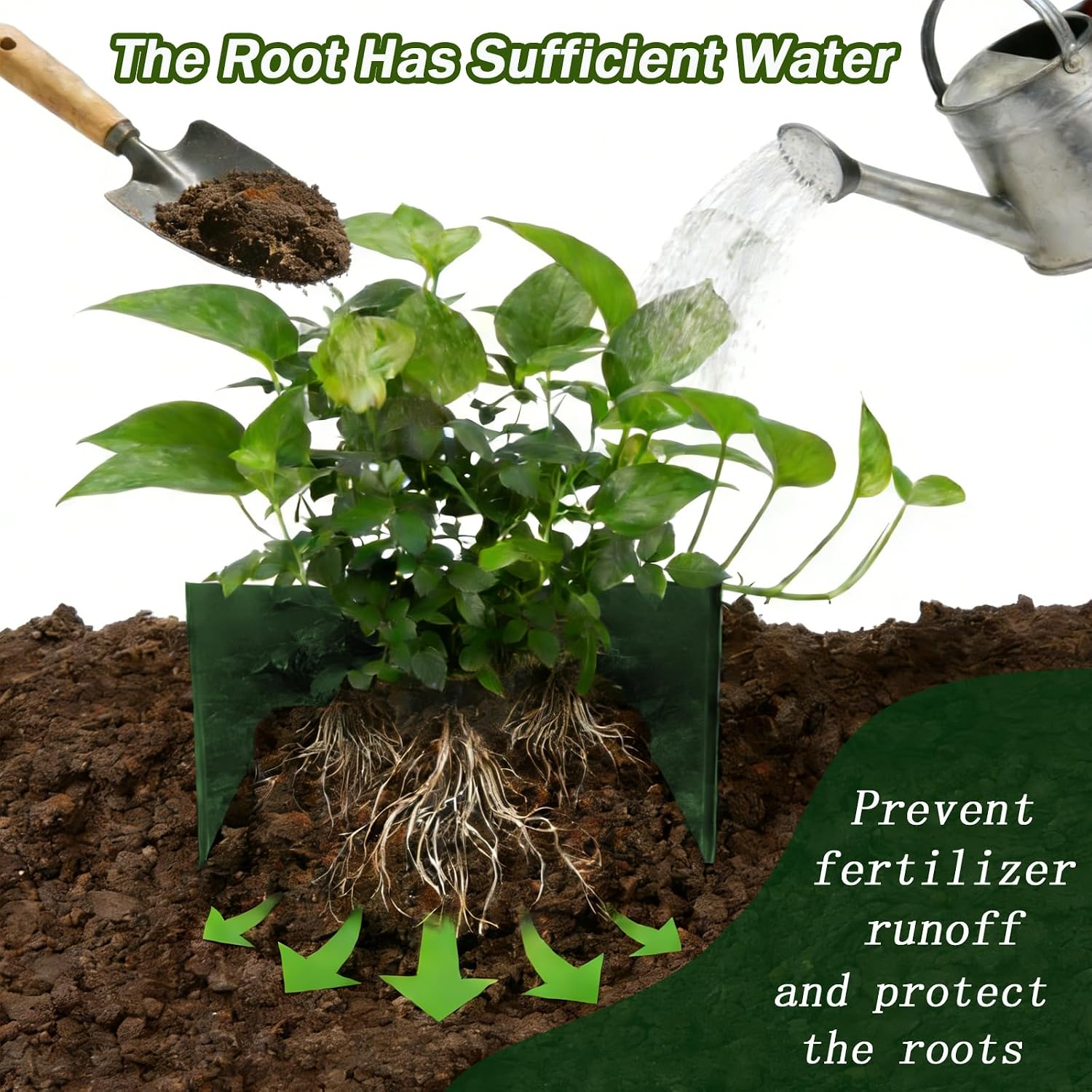 36 Pcs Planting Grow Rings Adjustable Plant Support Rings ，Interlocking Garden Plant Ring,Included 30pcs Plant