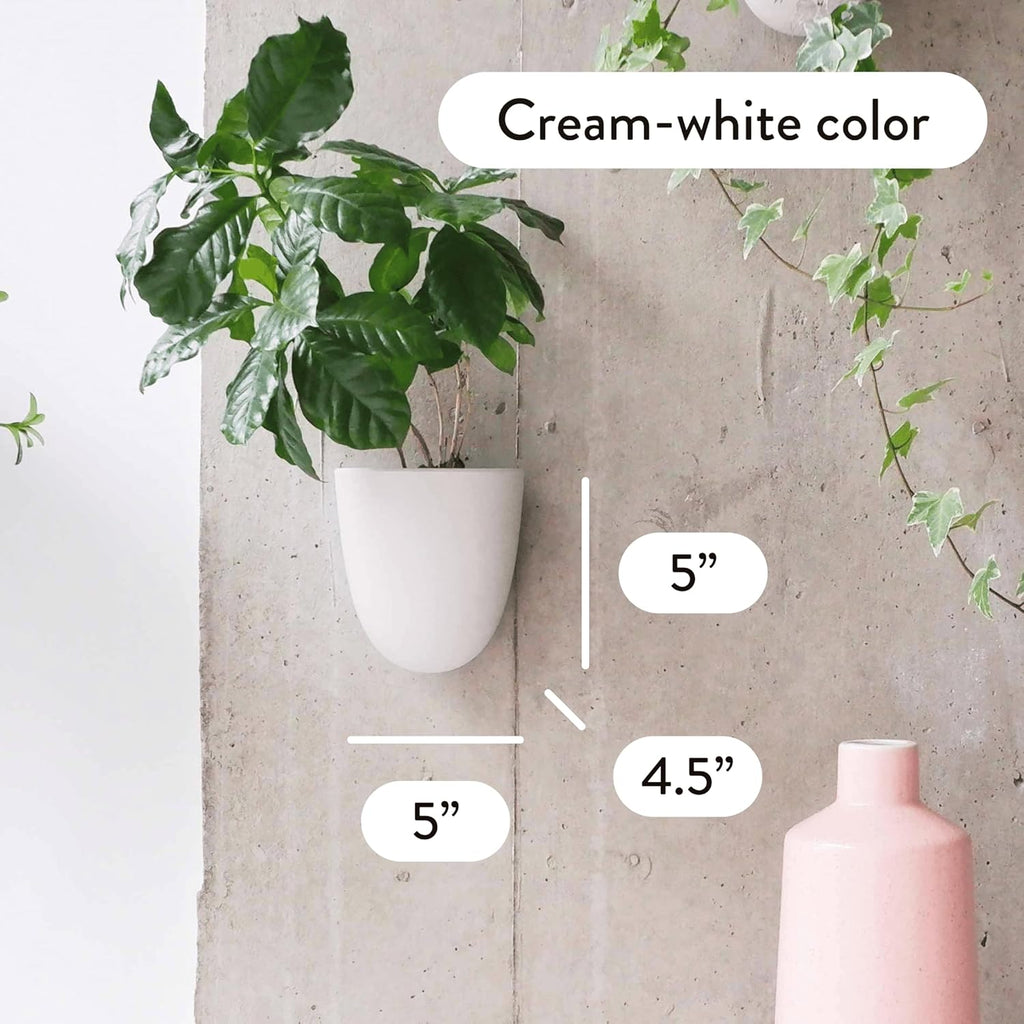 Make Good PlantPod Luxe - Self-Watering Wall Planters (Set of 6) - Easy to Water and Install - Lightweight - Design