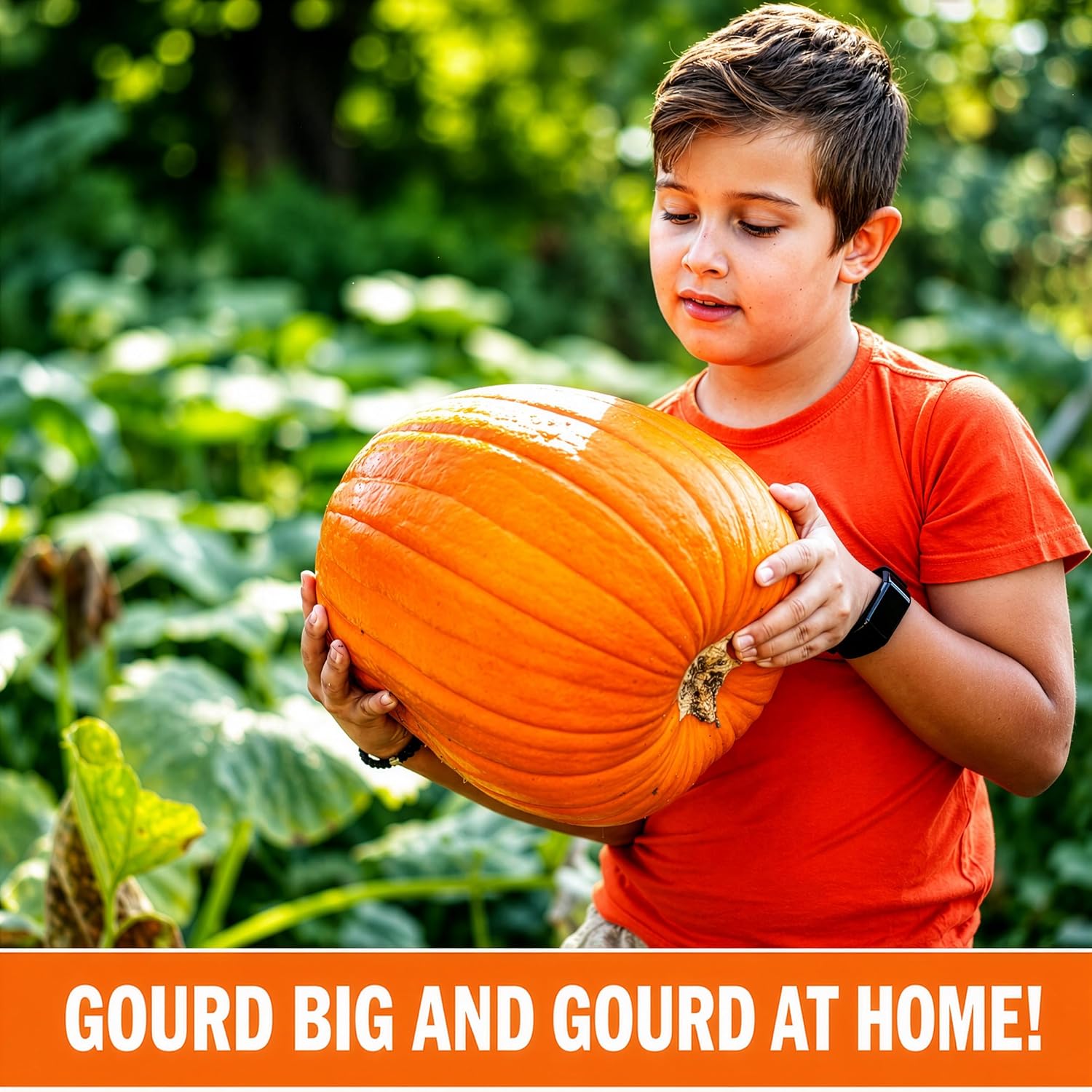 Kids Pumpkin Garden Kit – Grow Your Own Pumpkins from Seeds with Greenhouse Germination Domes & Grow Rings, Non-GMO
