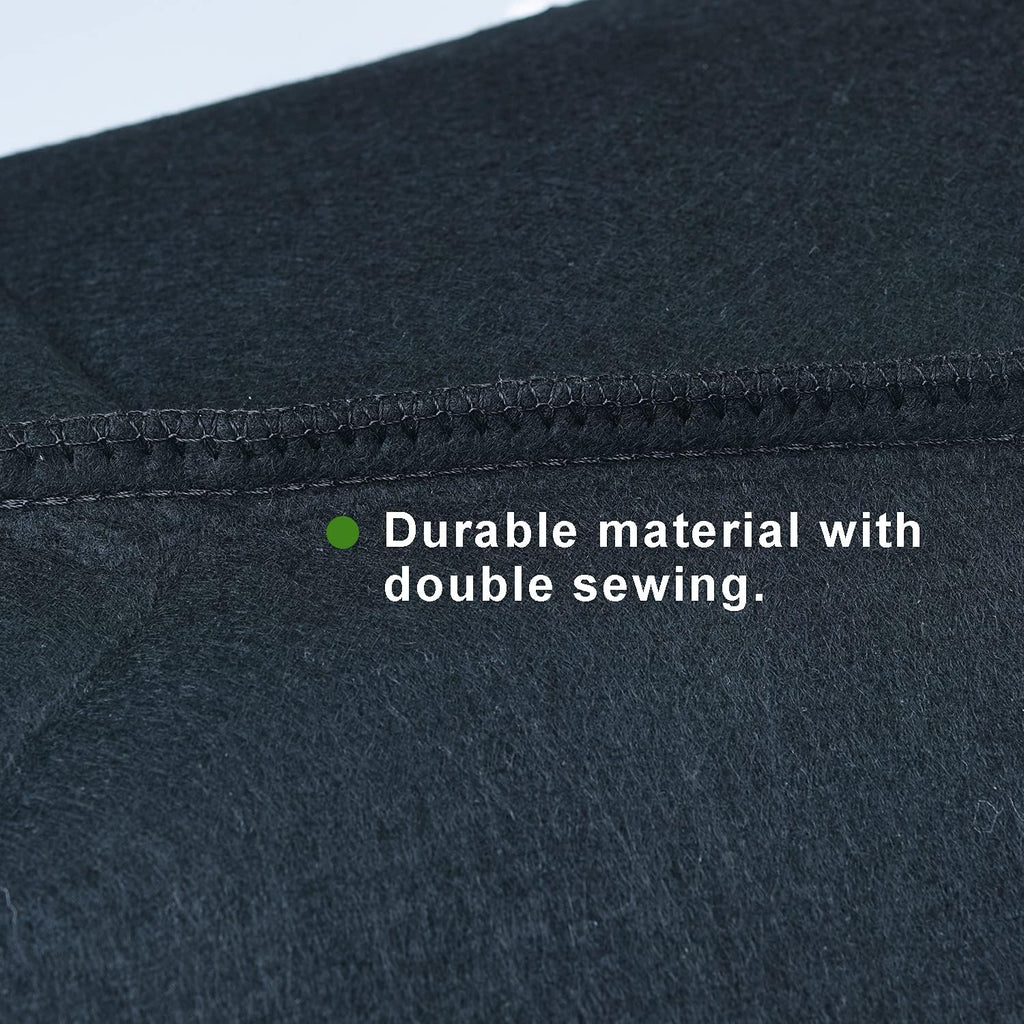 2-Pack 100 Gallon Large Non-Woven Grow Bags Reusable Thickened Durable Aeration Fabric Pot Black (100Gal_2Pcs)