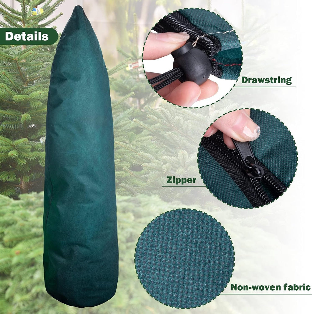 EBaokuup 2 Pcs Zip A Tree Plant Covers Freeze Protection,79" H x 24" W Frost Blankets for Outdoor Plants,Warm Plant