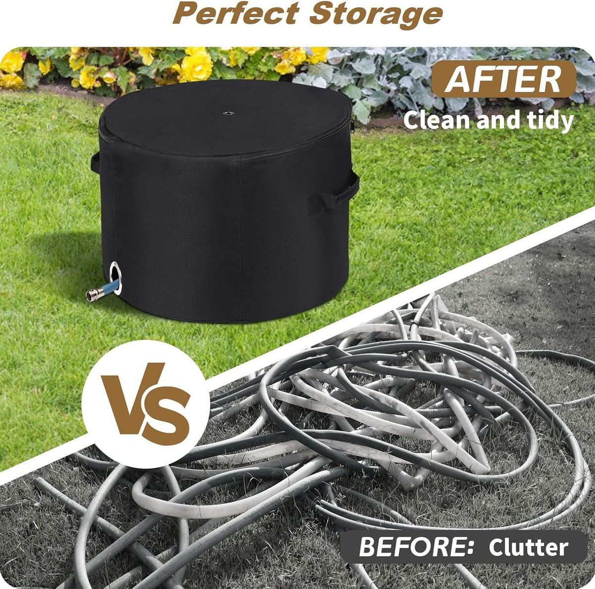Garden Hose Holder storage bag, Hose pot protection bag, Storage bag for Garden tools, RV Hose Storage Bag, water hose