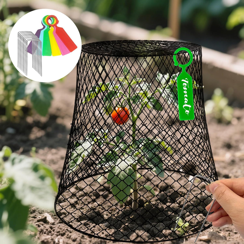 15 Sets of Chicken Wire Cloche Plant Covers Garden Netting, Heavy Duty Chicken Wire Plant Covers Protectors from
