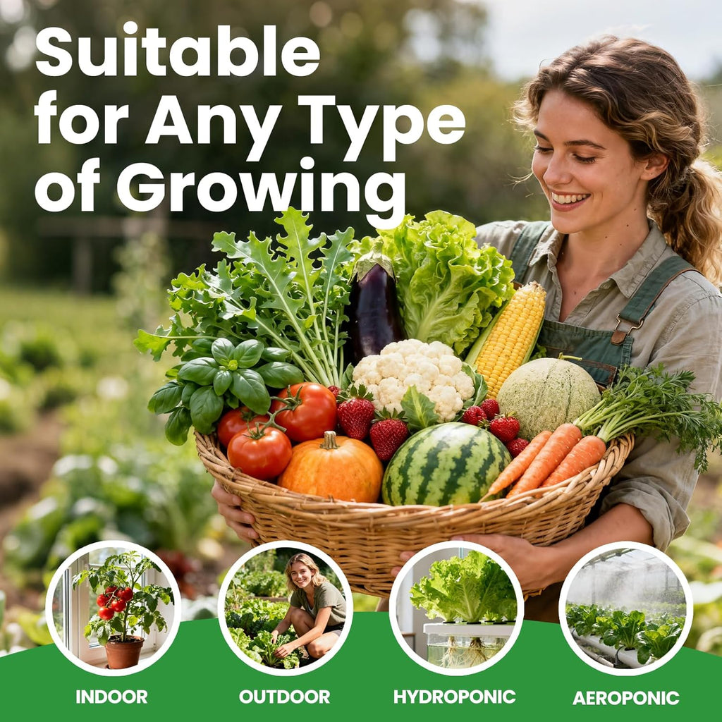 55 Vegetable Seeds Variety Pack - 39,000+ Heirloom Seeds for Planting Vegetables and Fruits, Outdoor Garden Seeds for